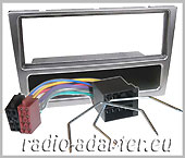 Vauxhall Corsa radio dash kit, stereo fitting 2000 onwards Silver