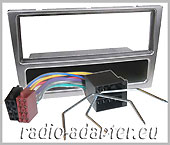 Vauxhall Meriva radio dash kit, stereo fitting 2003 onwards Silver