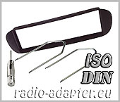 Fiat Barchetta radio dash kit ISO, fascia + harness + aerial adaptor