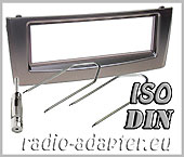 Fiat Grande Punto radio dash kit ISO, fascia + harness + aerial adaptor