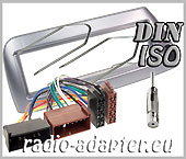 Ford KA fascia panel silver + harness adaptor, car stereo fitting kit
