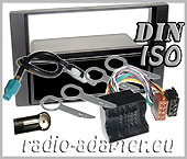 Ford Focus radio dash kit anthrazite + Aerial adaptor + ISO Harness Adaptors