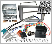 Seat Altea, Toledo radio dash kit double DIN, car radio installation kit 2004 onwards