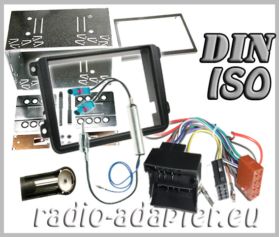 Passat radio kit double DIN, car radio installation kit, 2005 onwards - Hifi Radio Adapter.eu