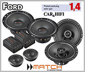Ford Fiesta MK6 car speaker upgrade kit front + rear 2001 - 2008