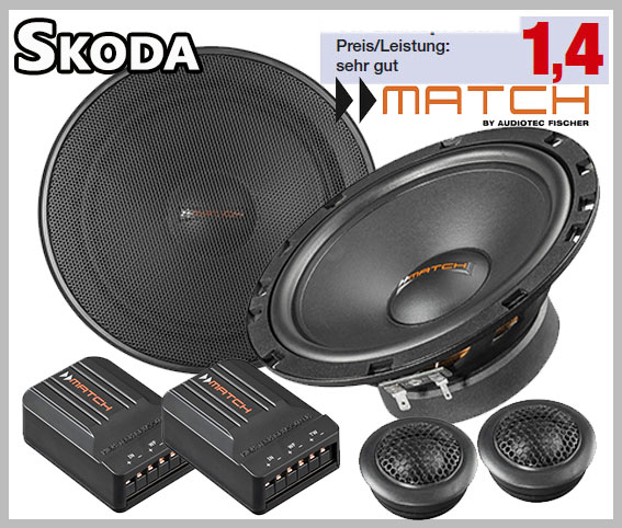 Skoda Roomster 5j from 06 Sinustec Speaker 6 1/2in Coax Front
