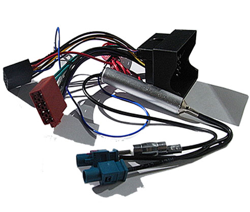 VW Golf Aerial Antenna Twin Fakra Adaptor With Radio Harness