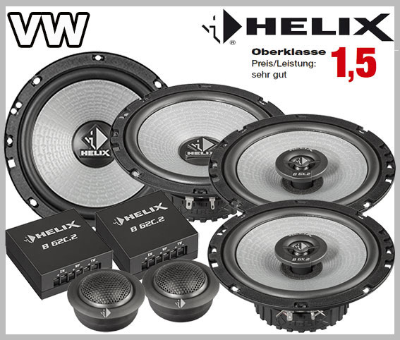 VW Golf VI Car Speaker Kit Front + Rear 