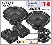 VW Lupo car speakers upgrade loudspeaker kit front doors