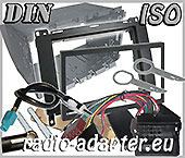 Mercedes B Klasse 2 DIN Radioblende, Radioadapter, Autoradioblende