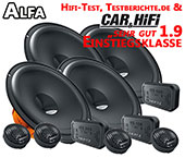 Alfa 147 Lautsprecher Set mit Hochtönern vorne und hinten DSK1653