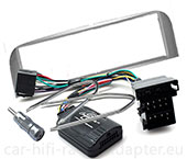 Alfa Romeo 147 Lenkrad Adapter, Radioblende silber, Antennenadapter Alfa Romeo 147 Lenkrad Adapter, Radioblende silber, Antennenadapter