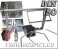 Opel Agila bis 2004 Doppel DIN Radioblende hellsilber, Blechrahmen, Radioadapter