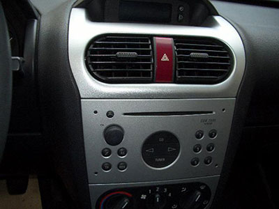 opel corsa radio silber