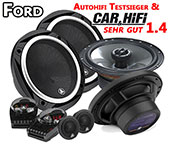Ford Fiesta MK6 Auto Lautsprecher, Testsieger JL-Audio C2-650x Set