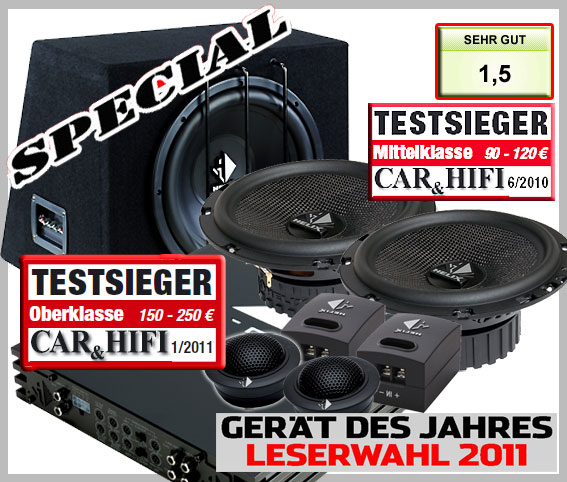 VW Fox Car Hifi Anlage Lautsprecher, Verst�rker, Subwoofer