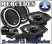 Mercedes C240, C280 Auto Lautsprecher, Testsieger JL-Audio C2-650x Set