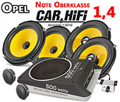 Opel Meriva A Lautsprecher vorne und hinten mit Aktivsubwoofer C1 650 650x