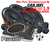 Peugeot 308 II Lautsprecher vorne und hinten 4 Hochtöner +Bass DSK1653 