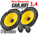 Peugeot 407 Lautsprecher, Autoboxen beide Türen vorne C1 650