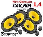 Peugeot 5008 II +Bass, Lautsprecher vorne hinten 4 Hochtöner C1 650