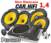 Peugeot Rifter +Bass, Lautsprecher Türen vorne hinten C1 650