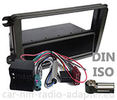 VW Touran Radioblende Radioadapter DIN + ISO Autoradio Einbauset